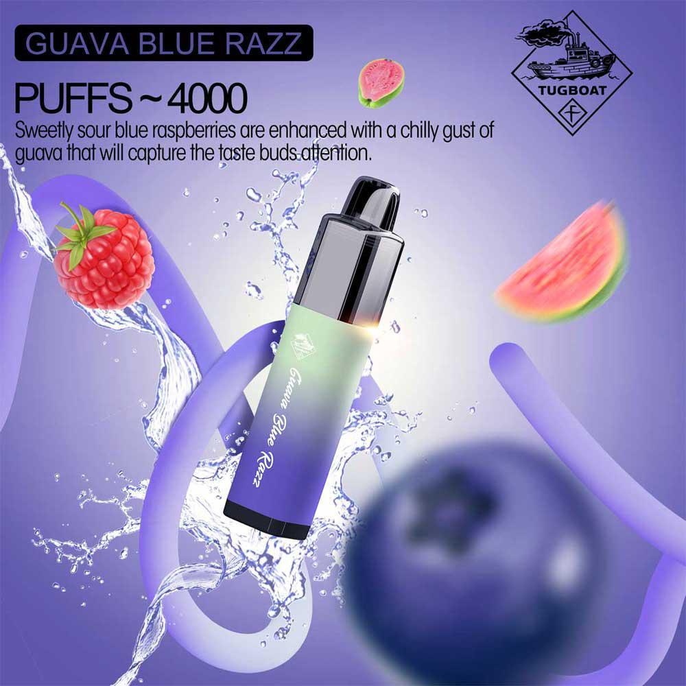 Tugboat 4000 pfs Guava Blue Razz