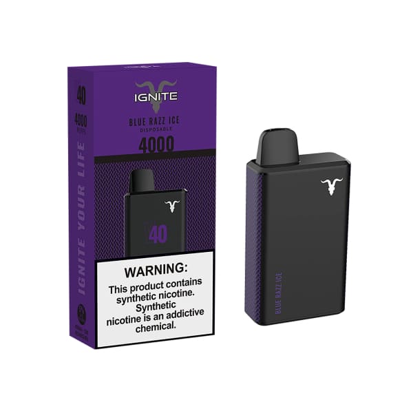 Ignite blue Razz Ice 4000pfs 5%