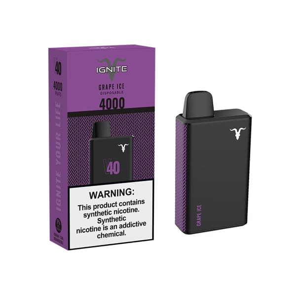 Ignite Grape Ice 4000pfs 5%
