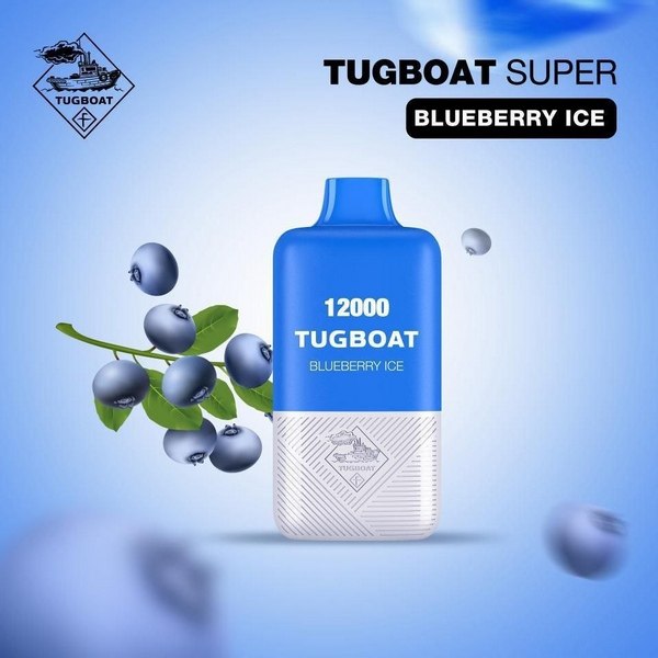 TUGBOAT SUPER Blueberry Ice 12000pfs