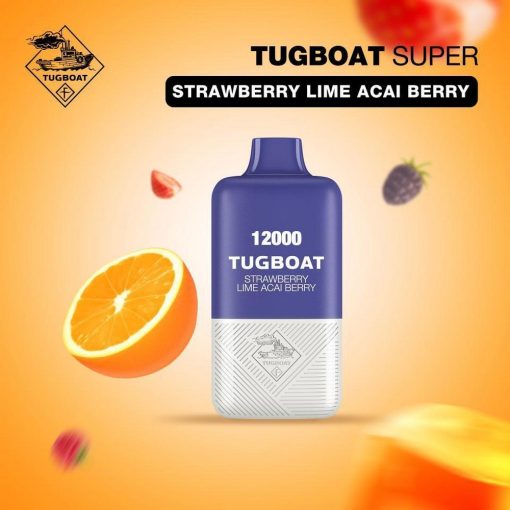 TUGBOAT SUPER Strawberry Lime Acai Berry 12000pfs