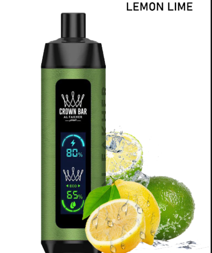 Crown Bar Lemon Lime 8000pfs 5mg