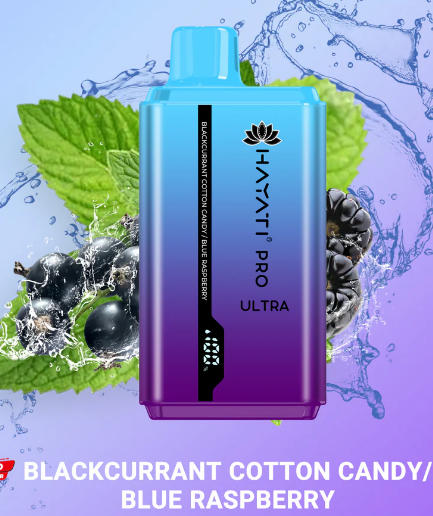 Hayati Pro Ultra Blackcurrant Cotton Candy / Blue Raspberry 15000pfs 2%