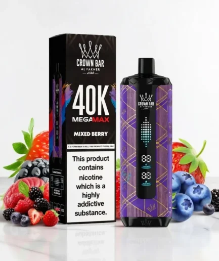 Crown Bar Mixed Berry 40k puffs 6mg