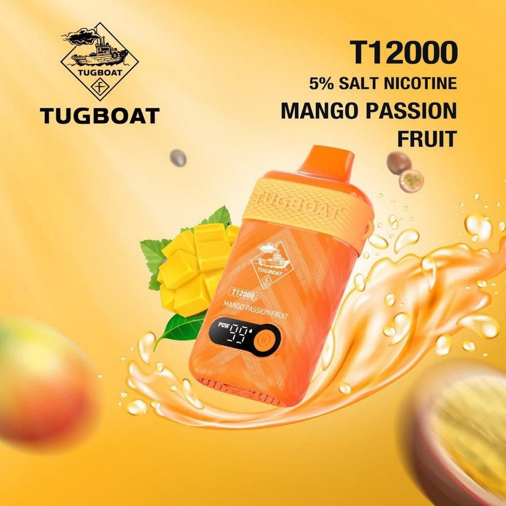 tugboat-t12000-mango-passion-fruit-disposble-vape